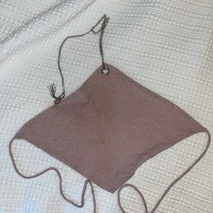 Princess Polly pink sparkly crop top